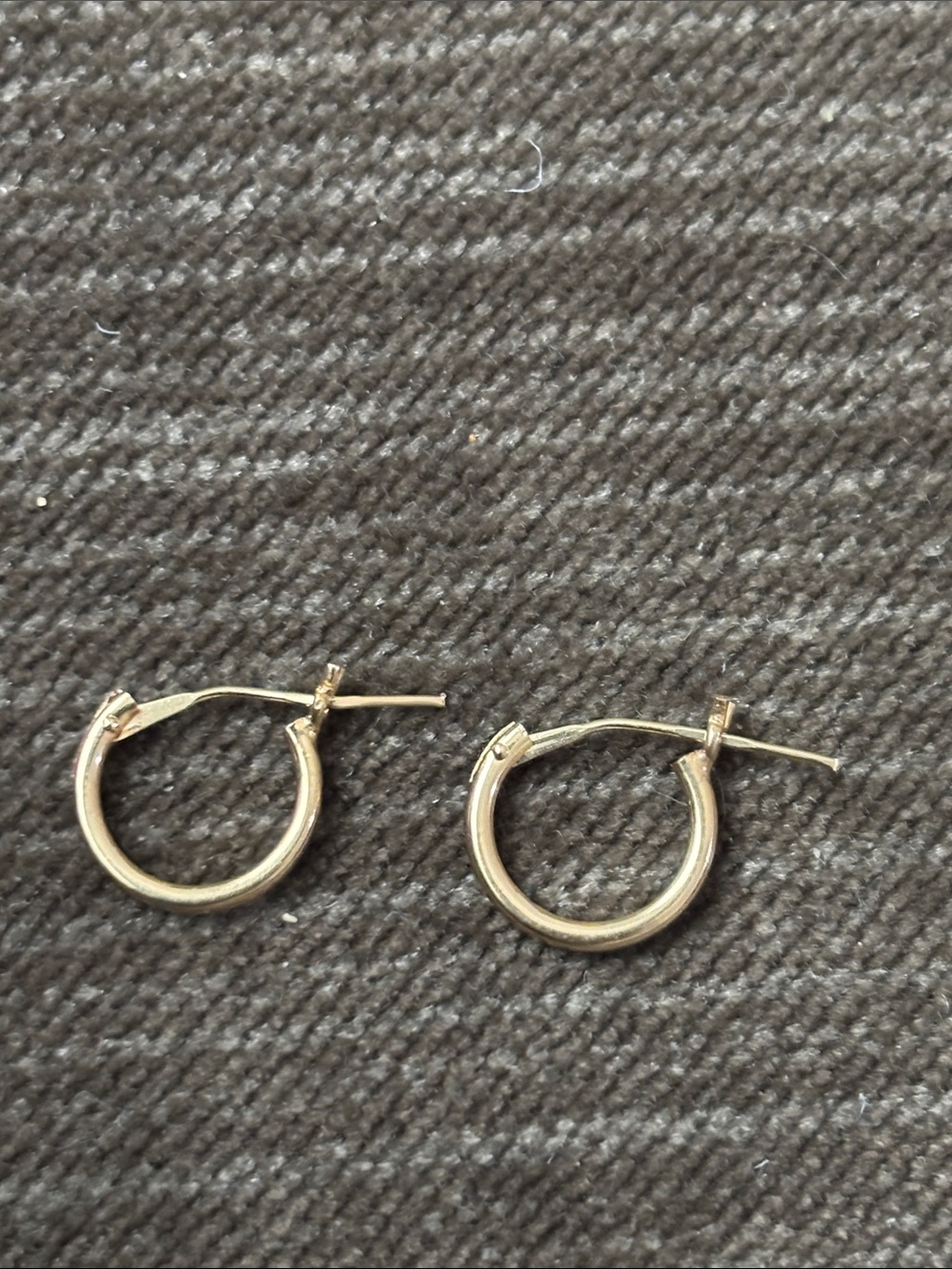 14K YG Baby Hoop Earrings Real Solid Yellow Gold Fine Jewelry